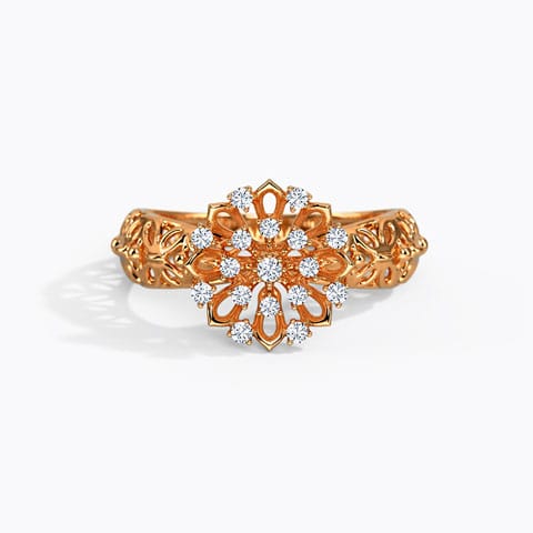 Luneria Mesh Diamond Ring